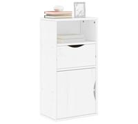 vidaXL Armadietto Laterale con Cassetto ODDA Bianco 40x24x79 cm