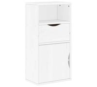 vidaXL Armadietto Laterale con Cassetto ODDA Bianco 40x24x79 cm, Armadio, Armadio, armadietto credenza, credenza, Buffet, Armadio da Cucina
