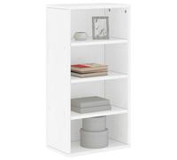 vidaXL Armadietto Laterale ODDA Bianco 40x24x79 cm Legno Massello Pino
