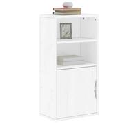 vidaXL Armadietto Laterale ODDA Bianco 40x24x79 cm Legno Massello Pino
