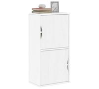 vidaXL Armadietto Laterale ODDA Bianco 40x24x79 cm Legno Massello Pino