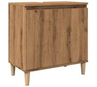 vidaXL Mobile Lavabo Rovere Artigianale 58x33x60 cm Legno Multistrato, Mobile lavandino Bagno, Mobile Bagno lavabo, Mobile lavabo Bagno