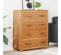 vidaXL Armadietto Marrone 80 x 35 x 95 cm Legno di Quercia Massello
