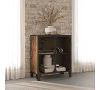 vidaXL Armadietto Marrone Rustico 72x36x82 cm in Metallo e MDF