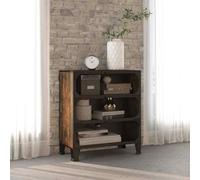 vidaXL Armadietto Marrone Rustico 72x36x82 cm in Metallo e MDF