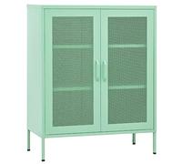 vidaXL Armadietto Menta 80x35x101,5 cm in Acciaio