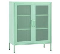 vidaXL Armadietto Menta 80x35x101,5 cm in Acciaio