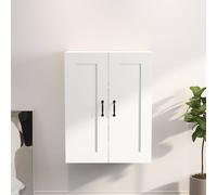 vidaXL Armadietto Pensile a Parete Bianco 69,5x32,5x90 cm