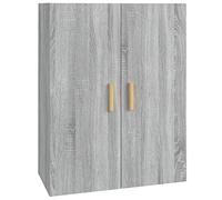 vidaXL Armadietto Pensile a Parete Grigio Sonoma 69,5x34x90 cm