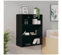 VIDAXL - Armadietto Pensile A Parete Nero 69,5x32,5x90 Cm