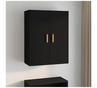 vidaXL Armadietto Pensile a Parete Nero 69,5x34x90 cm