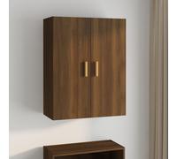 vidaXL Armadietto Pensile a Parete Rovere Marrone 69,5x34x90 cm