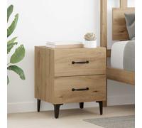 vidaXL Armadietto per letto 2 pcs rovere artigianale 40 x 35 x 47,5 cm