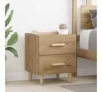 vidaXL Armadietto per letto 2 pz Rovere artigianale 40 x 35 x 47.5cm