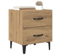 vidaXL Armadietto per letto rovere artigianale 40 x 35 x 47,5 cm