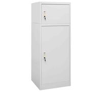 vidaXL Armadietto per Sella Grigio Chiaro 53x53x140 cm in Acciaio