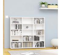 vidaXL Armadietto Porta CD Bianco 102x23x89,5 cm in Legno Multistrato