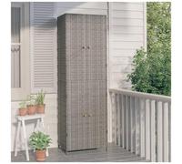 VIDAXL - Armadietto Portaoggetti da Giardino 59x40x180 cm in Polyrattan