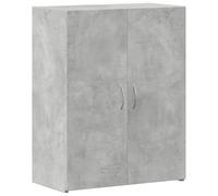 vidaXL Schedario Grigio Cemento in legno multistrato 60x32x77,5 cm