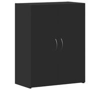 vidaXL Schedario Nero 60x32x77,5 cm in Legno Multistrato, Mobile da Ufficio, portaoggetti da Ufficio, Mobile Porta File, arredo da Ufficio