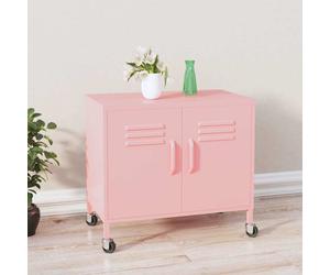 vidaXL Armadietto Rosa 60x35x56 cm in Acciaio