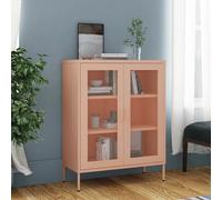 vidaXL Armadietto Rosa 80x35x101,5 cm in Acciaio