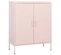 vidaXL Armadietto Rosa 80x35x101,5 cm in Acciaio
