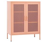 vidaXL Armadietto Rosa 80x35x101,5 cm in Acciaio