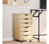 vidaXL Armadietto Rotolante con Cassetti MOSS 34 x 39 x 65,5 cm