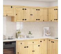 vidaXL Armadietto SKI Marrone Miele 60 x 32 x 40 cm Pino massello