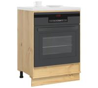 vidaXL Armadietto SKI con spazio di stoccaggio 60 x 46 x 81,5 cm Miele Pino massello