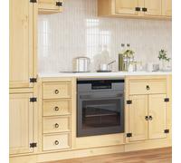 vidaXL Armadietto SKI Marrone Miele 60 x 46 x 81 cm Pino massello