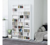 vidaXL Armadietto TV Bianco 102x16x177,5 cm in Legno Multistrato