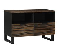 vidaXL Armadietto TV Marrone 70 x 33 x 46 cm legno massello di mango