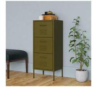 VIDAXL - Armadietto Verde Oliva 42,5x35x101,5 Cm In Acciaio