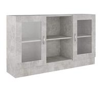 vidaXL Armadietto Vetrina Grigio Cemento 120x30,5x70 cm Multistrato