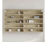 vidaXL Armadietto Vetrina Rovere Sonoma 100x15x58 cm Legno Multistrato