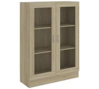 Armadietto Vetrina Rovere Sonoma 82,5x30,5x115 cm Multistrato