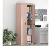 vidaXL Armadio 2 pcs Rosa 60 x 40 x 180 cm Acciaio