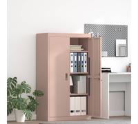 vidaXL Armadio 2 pcs Rosa 80 x 40 x 140 cm Acciaio