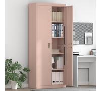 vidaXL Armadio 2 pcs Rosa 80 x 40 x 200 cm Acciaio