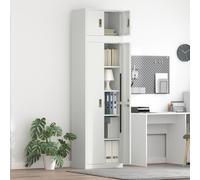 vidaXL Armadio 2 pz Bianco 60 x 40 x 220 cm Acciaio Bloccabile
