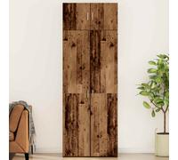 vidaXL Armadio 2 pz Legno vecchio 80 x 42,5 x 225 cm