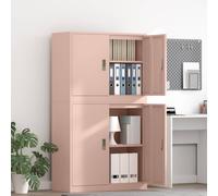 vidaXL Armadio 2 pz Rosa 90 x 40 x 160 cm Acciaio Bloccabile