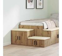 vidaXL Armadio 2 pz Rovere artigianale 118 x 41 x 40 cm