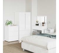 vidaXL Armadio 60 x 48 x 81 cm Legno ingegnerizzato Bianco Lucido
