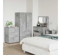 vidaXL Armadio 60 x 48 x 81 cm Legno ingegnerizzato Grigio cemento