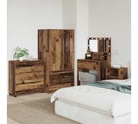 vidaXL Armadio 80 x 31 x 81 cm Legno ingegnerizzato Legno vecchio