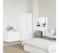 vidaXL Armadio 80 x 48 x 57 cm Legno ingegnerizzato Bianco Lucido