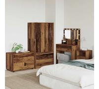 vidaXL Armadio 80 x 48 x 57 cm Legno ingegnerizzato Legno vecchio